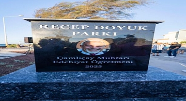 Yenilenen Recep Doyuk Parkı açıldı