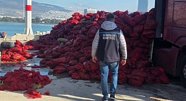 İzmir'de 27 Ton Kaçak Midye Ele Geçirildi