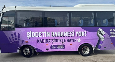 Seferihisar'da Kadına Şiddetle Mücadele İçin Farkındalık Otobüsü Yollarda