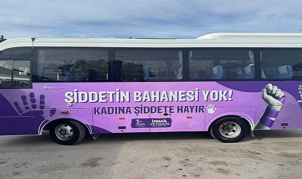 Seferihisar’da Kadına Yönelik Şiddete Dikkat Çeken Farkındalık Otobüsü Yola Çıktı