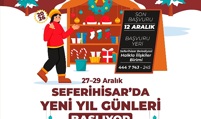 Seferihisar’da “Yeni Yıl Günleri” 27–29 Aralık’ta Başlıyor