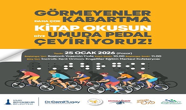 İzmir’de görme engelliler için farkındalık sürüşü