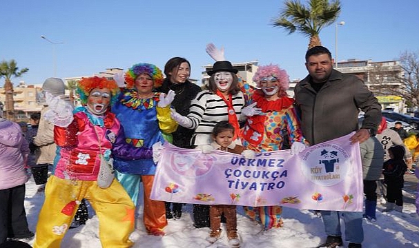 Ürkmez’de yarıyıl tatiline kar sürprizi