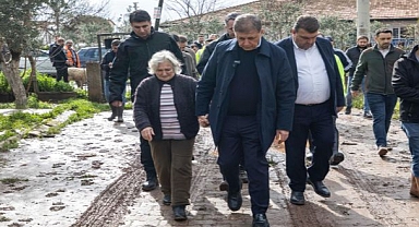 Başkan Tugay’dan Seferihisar’da yağıştan etkilenenlere yerinde destek