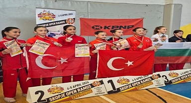 Seferihisar’ın “Altın Çocukları” Avrupa yolunda kürsüyü bırakmıyor