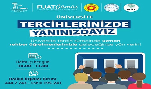 Seferihisar Belediyesi üniversite tercih sürecinde gençlerin yanında