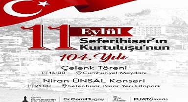 Seferihisar kurtuluşunun 104. yılını Niran Ünsal konseriyle kutlayacak